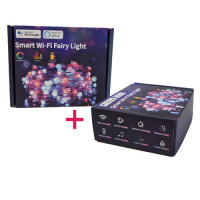 Sada LED reťazcov XMAS (1 ks flexibilný + 1 ks strieborný SMART FAIRY LIGHT LED svetelný reťazec) s TUYA, LEDISSIMO AMBIENT LIGHT