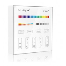 Bezdrôtový  , nástenný , dotykový riadiaci zdroj na batérie , pre RGB + CCT , 4-kanálový  , Mi-Light