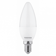 LED svietidlo, žiarovka, sviečka, objímka E14, 4,7 Watt, 180 °, denná biela, 3 ks balenie, TOSHIBA, záruka 5 rokov