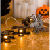 Halloween LED sveteľná reťaz, interiéerové , 10 ks LED , 2 m , teplá biela , pavúk , na batérie