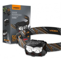 LED čelovka, dobíjateľná, chladná biela, USB, IP65, VIDEX