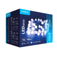 LED svetelná reťaz, interiér/exteriér, studená biela, cherry, 100 LED, 10 m, IP44, Modee