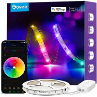  Digitálny LED pásikový set, RGB + IC (digitálny), 5 m, Wi-Fi & Bluetooth, GOVEE