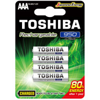  Ceruzová batéria AAA (LR03), 1,2 Volt, 4 kusy, odolná, batéria, dobíjateľná, High Power, TOSHIBA